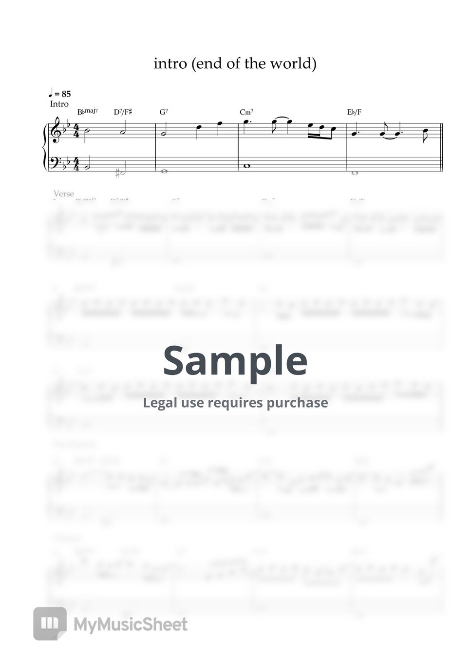 ariana-grande-intro-end-of-the-world-easy-piano-sheet-sheets-by