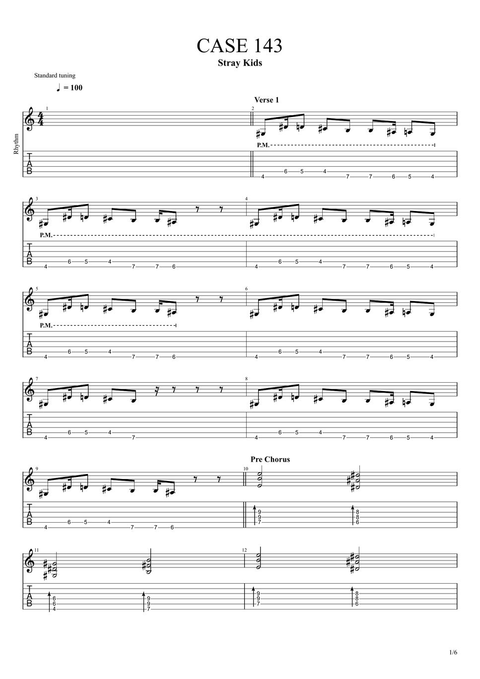 Stray Kids CASE 143 Partitura by Rob Ethereal