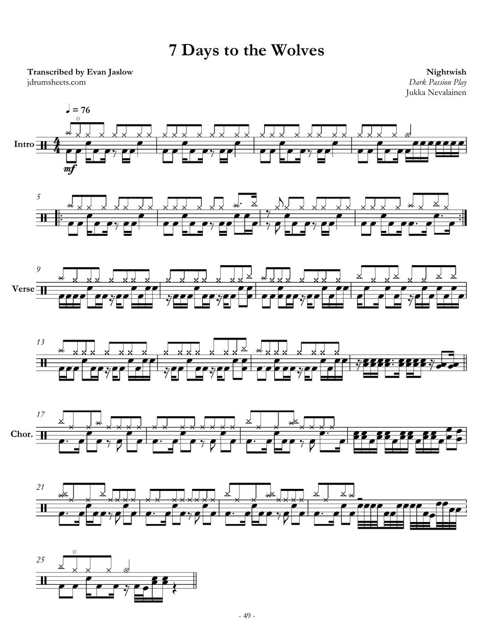 nightwish-7-days-to-the-wolves-sheets-by-evan-jaslow