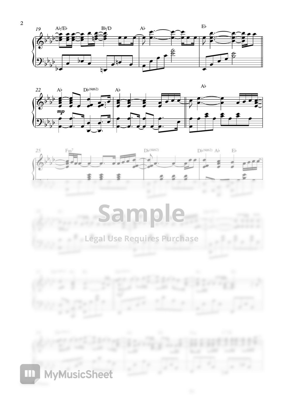 Ed Sheeran - Visiting Hours (Piano Sheet) by Pianella Piano