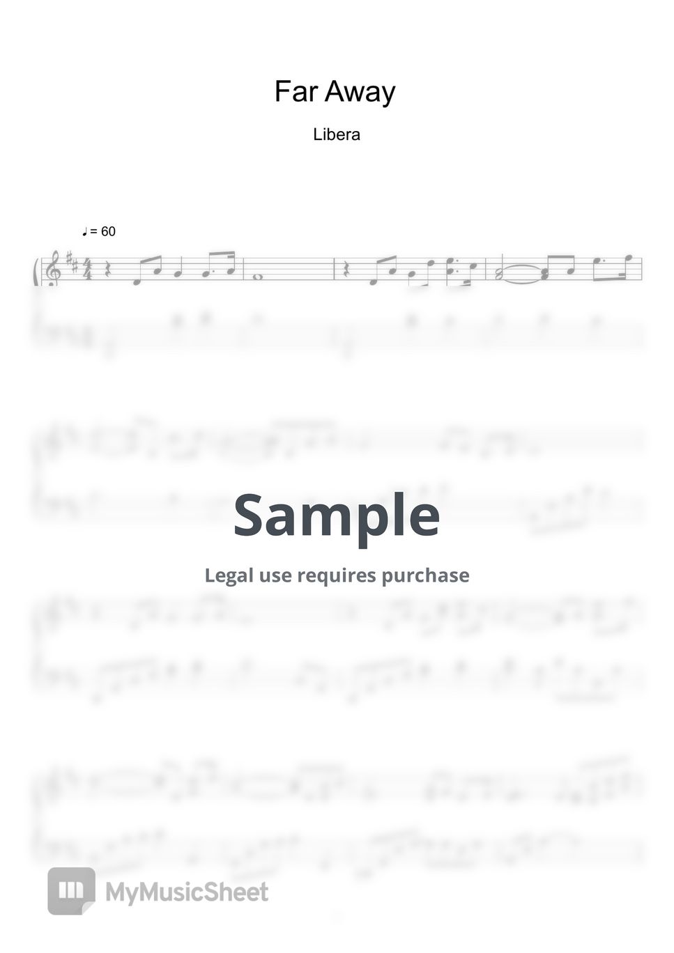 Libera Far Away Sheet Music MIDI by sayu