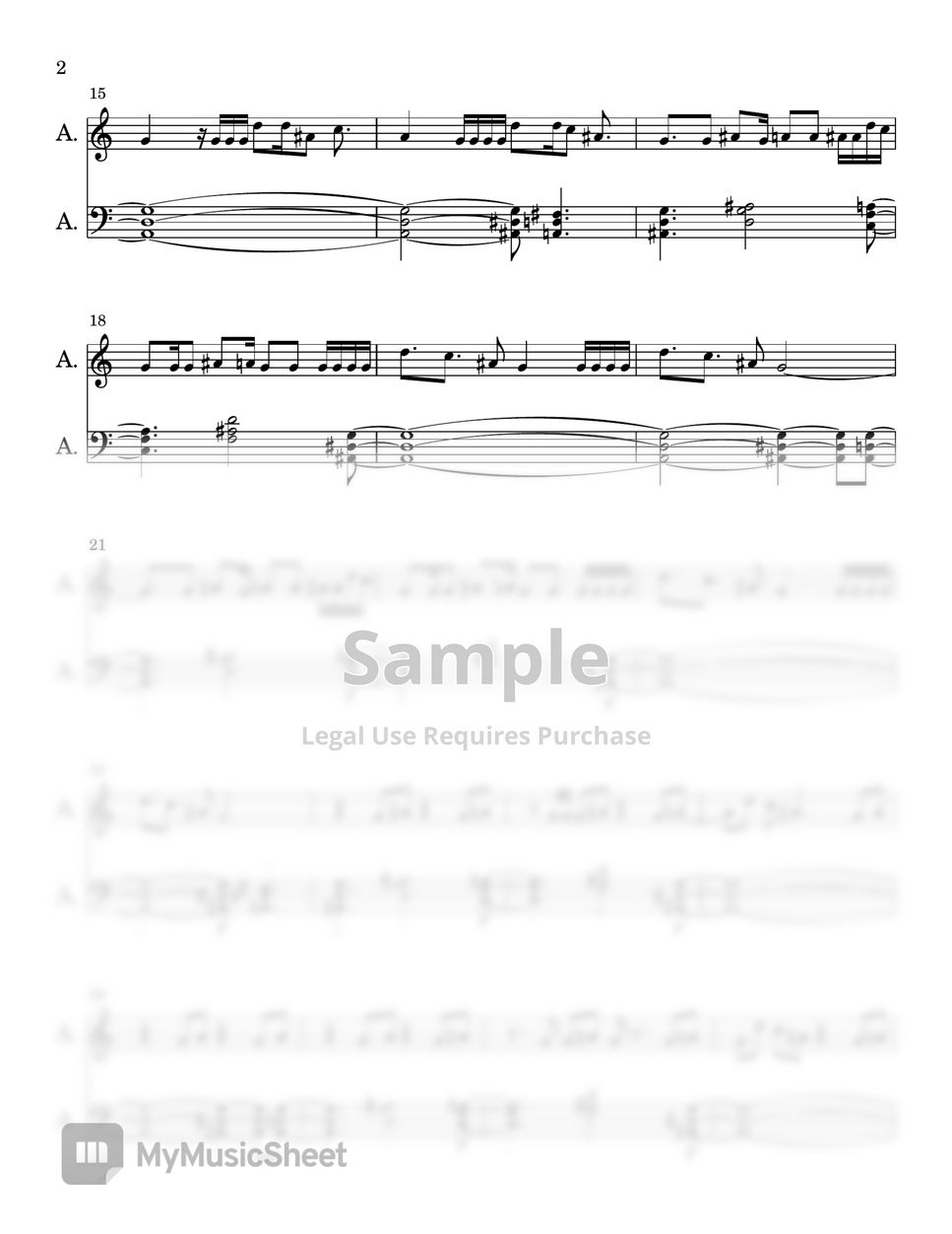 Musa Keys & Loui - Selema (PIANO SHEET) Sheets By SA Piano