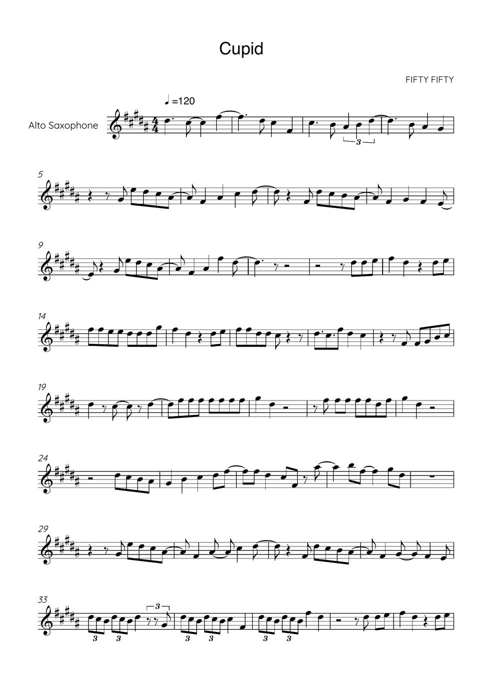 FIFTY FIFTY Cupid Sheets By JL