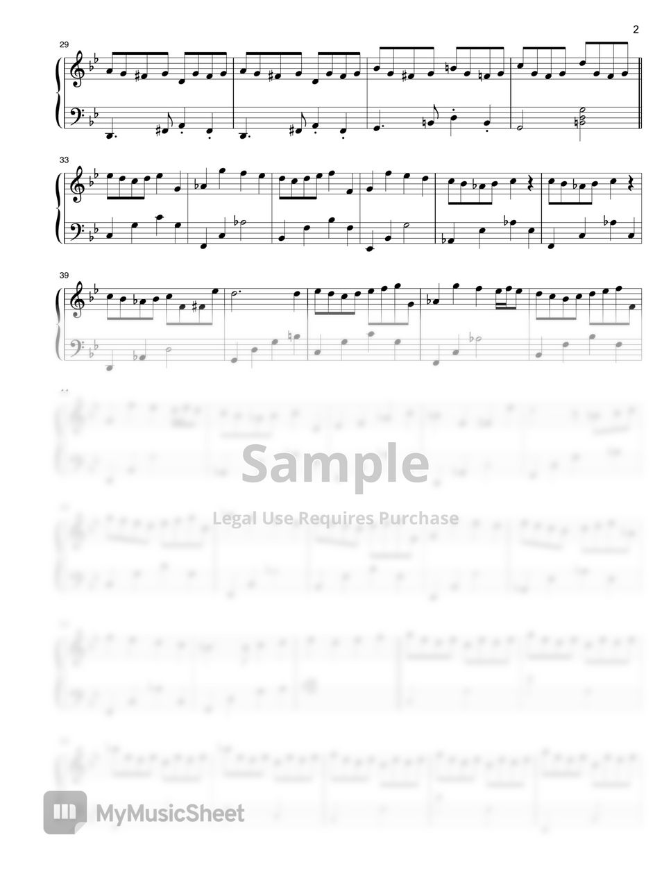 Bach - Gm (piano tiles 2) (EASY) by Tutopianorial