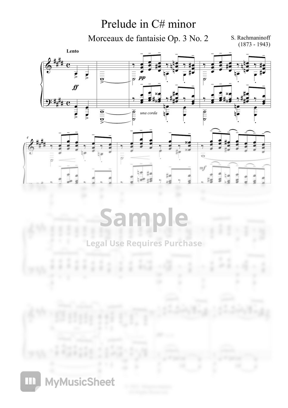 S. Rachmaninoff - Prelude in C sharp minor (Op.3, No.2)