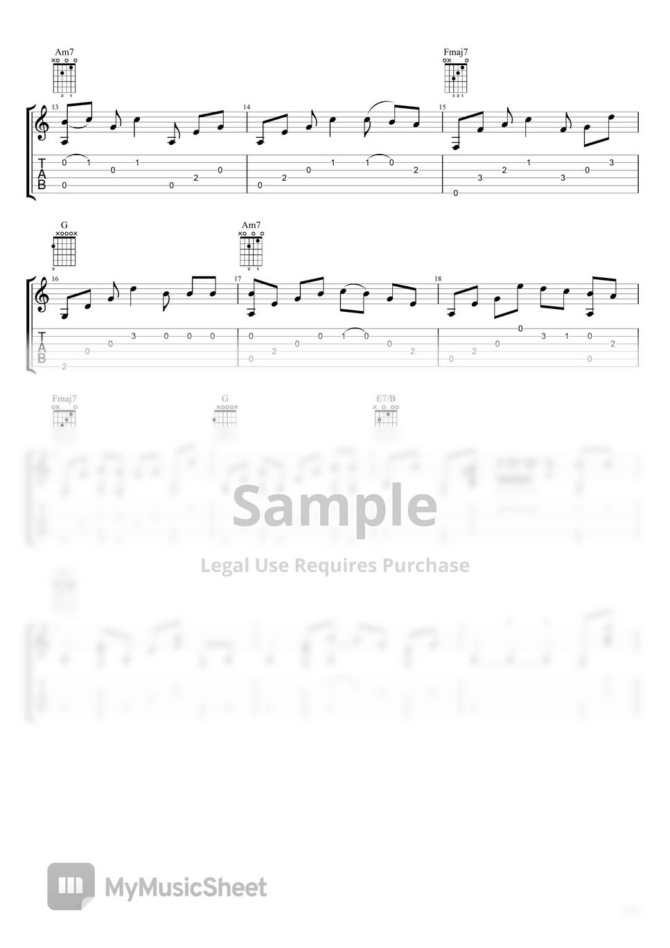The 1975 | Fingerstyle Guitar - Somebody Else Sheet Music by