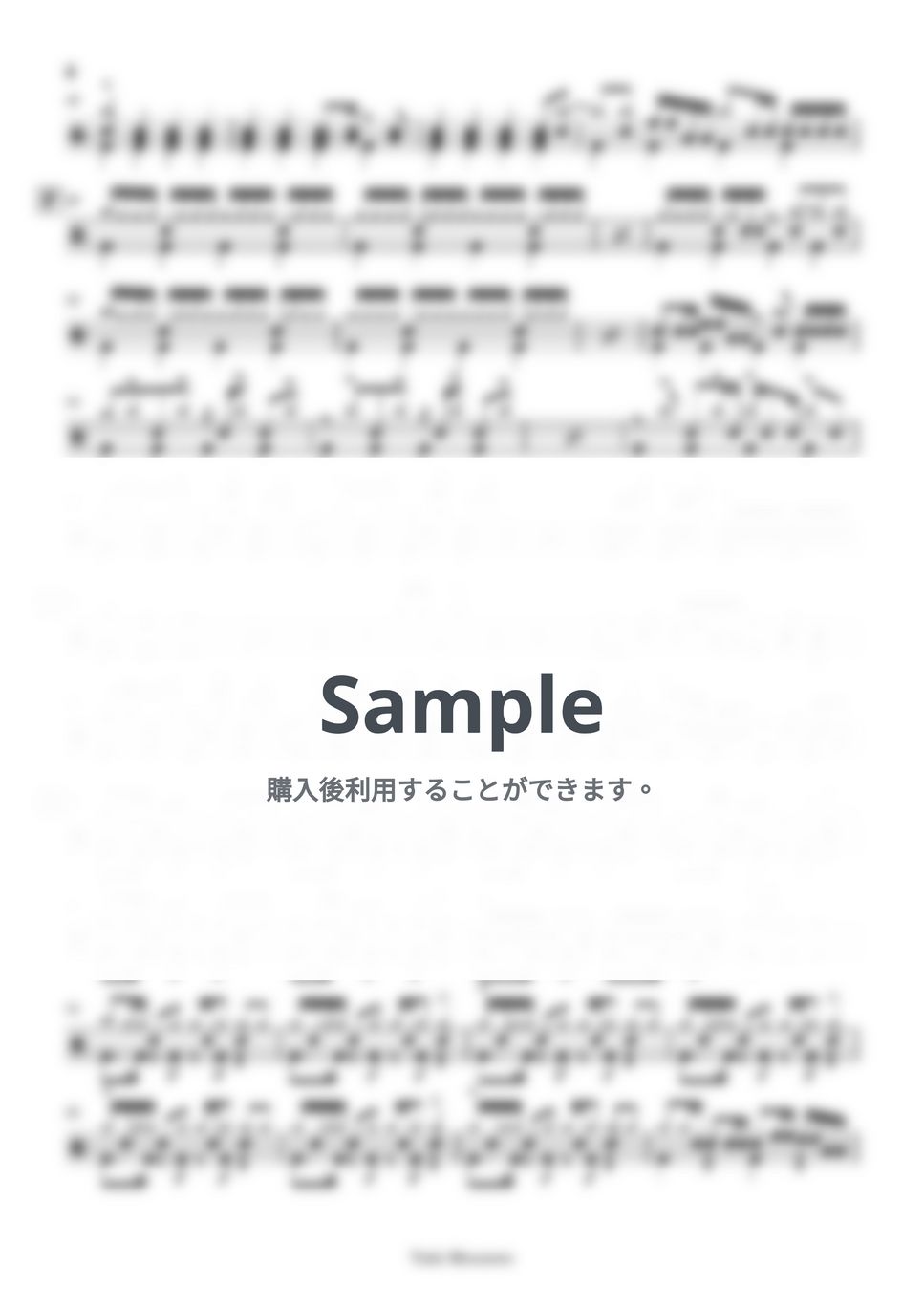 Ado - 【ドラム譜】ブリキノダンス【アレンジ】 (演奏動画あり) by Taiki Mizumoto