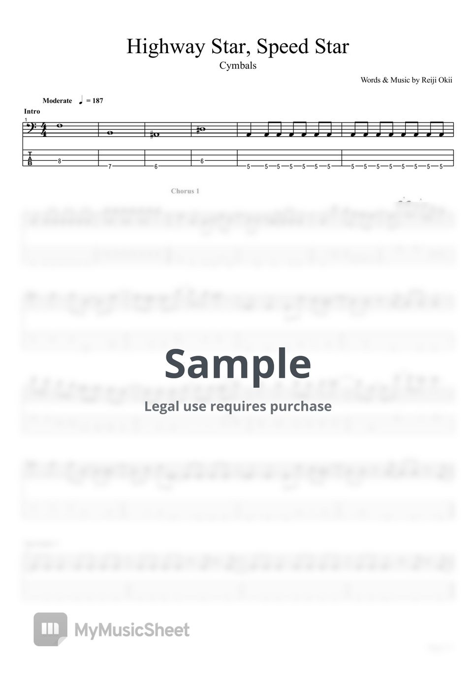 Cymbals バンドスコア 【公式通販】