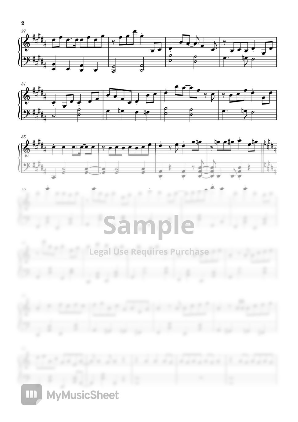 YOASOBI - Idol (Oshi no Ko OP Easy ver) Sheets by Haren Easy Piano