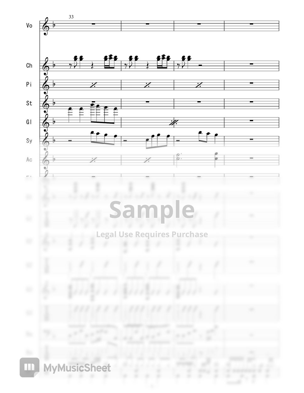 ClariS - CheerS (バンドスコア) by 二次元楽譜製作所