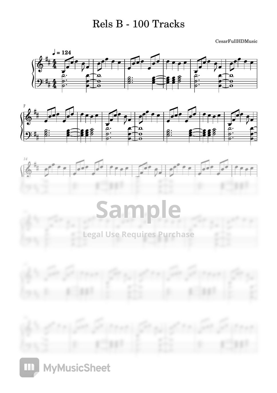 Rels B - 100 TRACKS Sheets