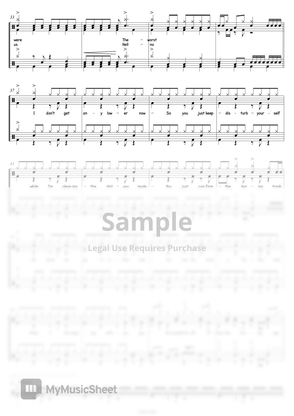 Pieces-Sum 41- Free Piano Sheet Music & Piano Chords