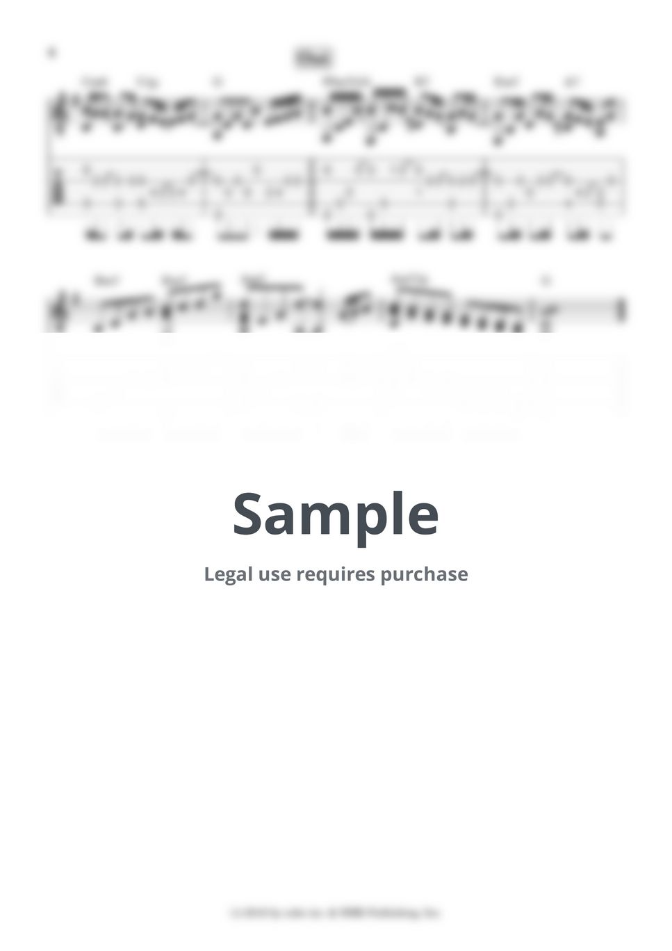 いきものがかり - ありがとう (ソロギター楽譜) by GPC