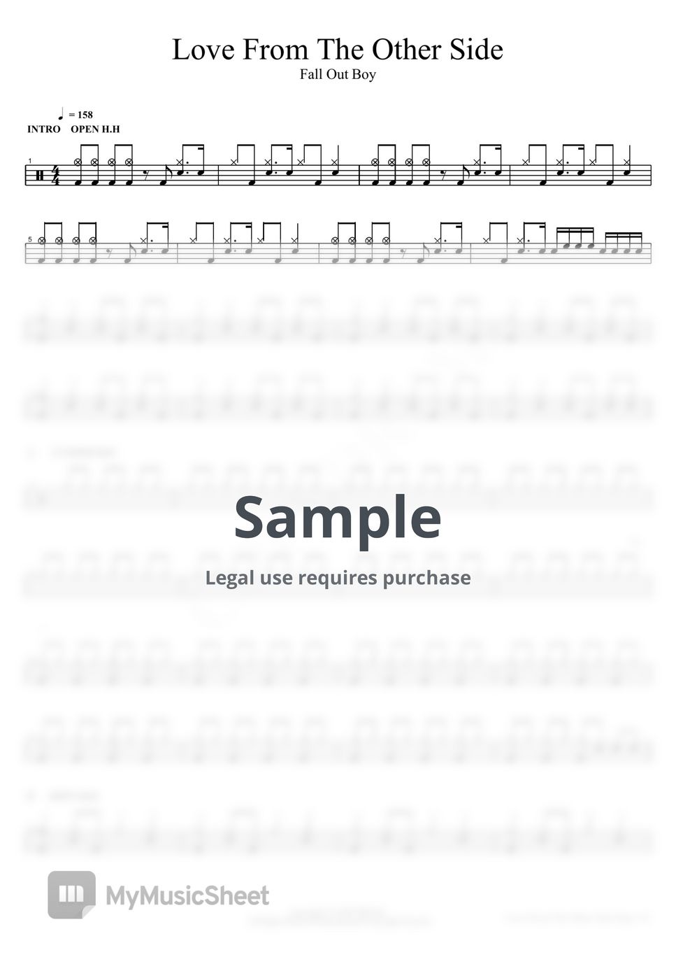 fall-out-boy-love-from-the-other-side-sheets-by-copydrum