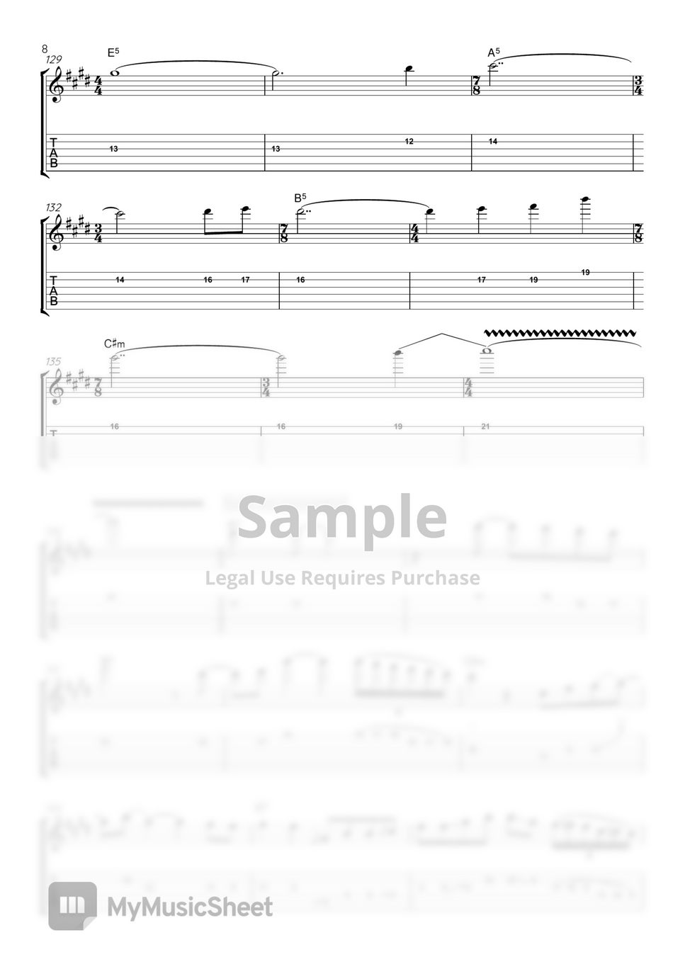 John Petrucci - Happy Song Notenblatt by Rikki Lee