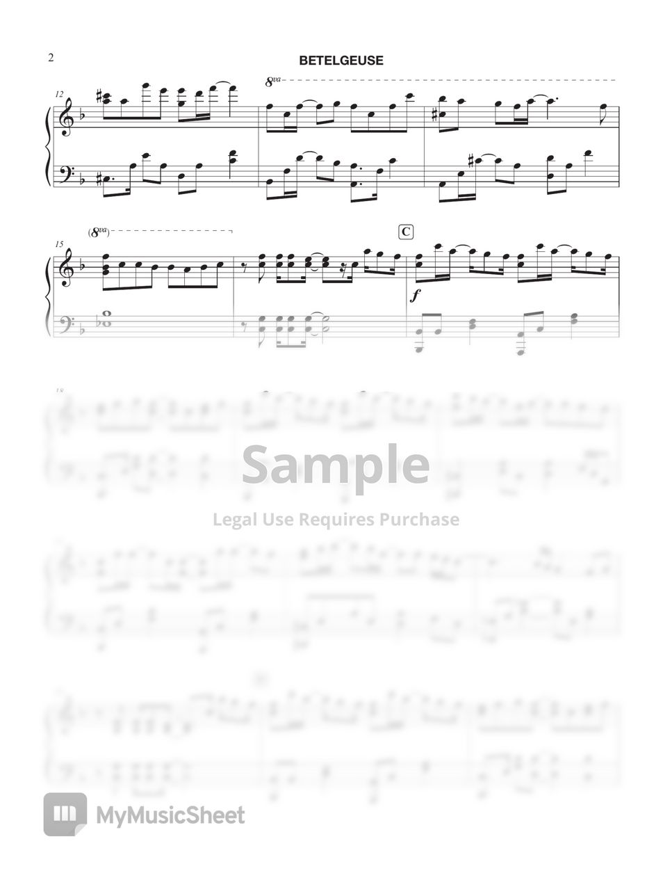 Yuuri - BETELGEUSE Sheets by Tully Piano
