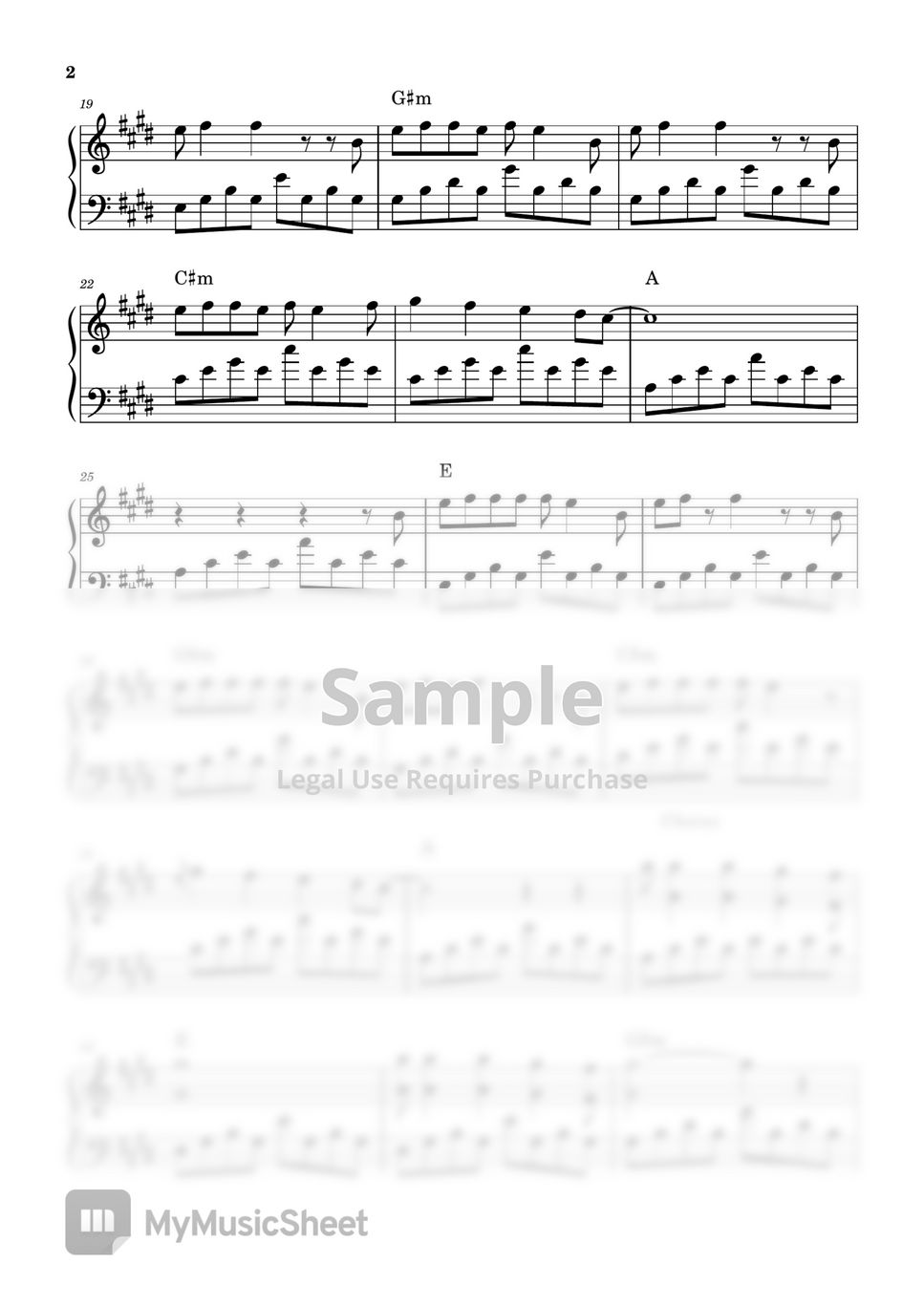 Katy Perry - The One That Got Away (PIANO SHEET) by John Rod Dondoyano