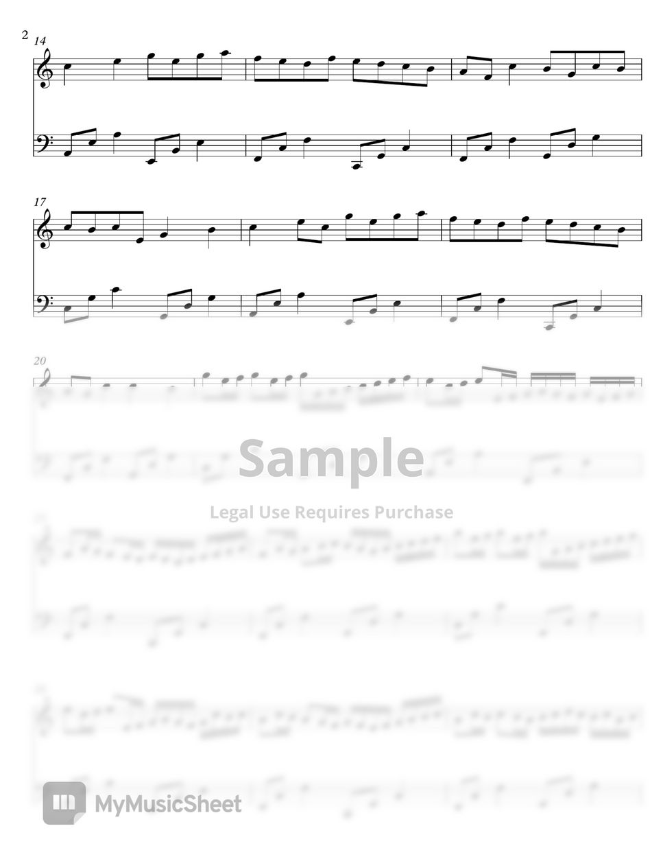 Pachelbel - Canon In C Sheets by C Music