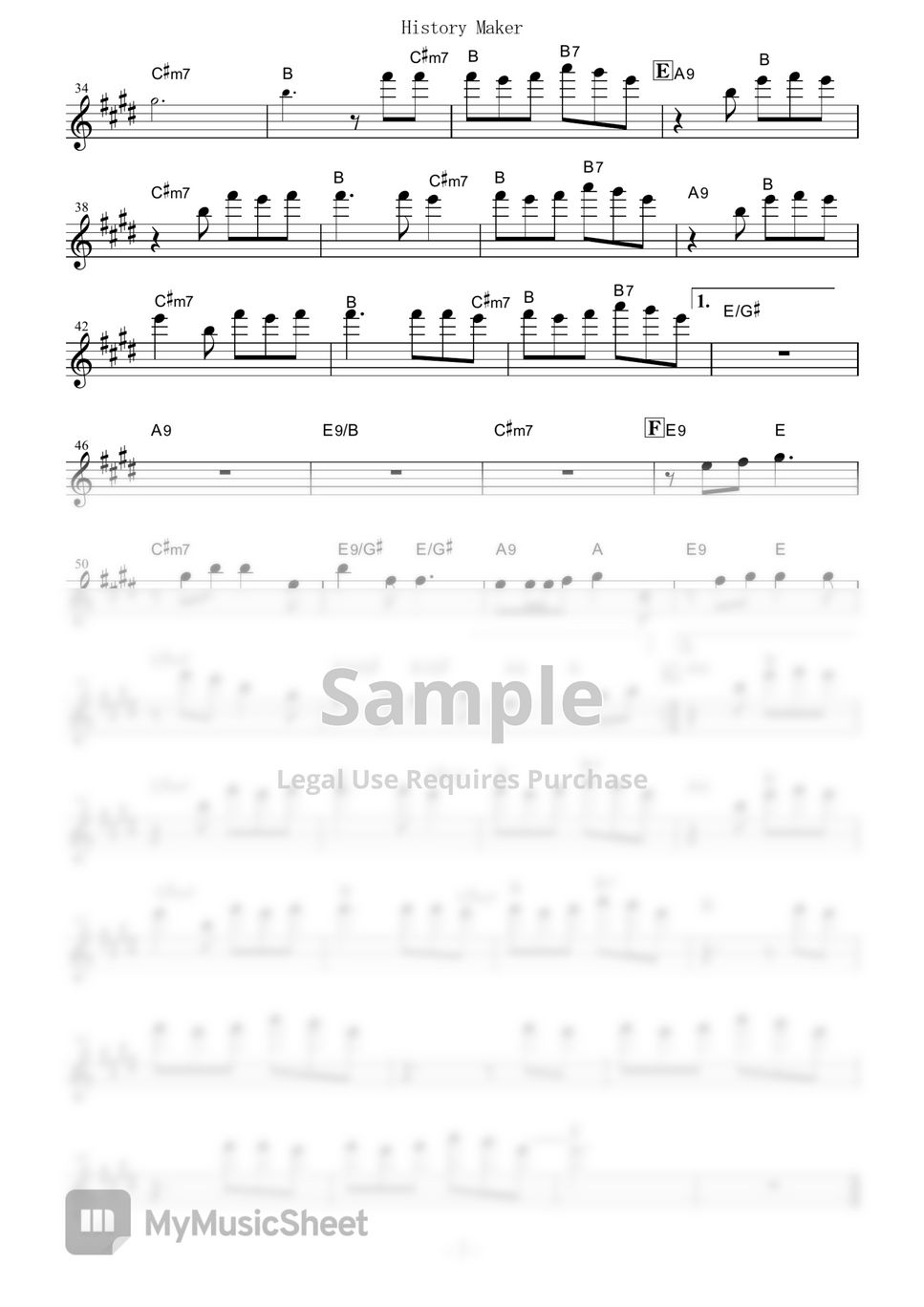 Yuri!!! On ICE History Maker (in C) Sheets