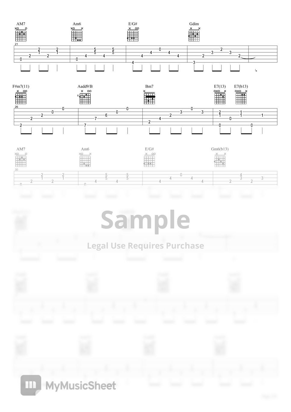 Sung Shi Kyung - Solar System Guitar Tab (Lee Young Hun version)