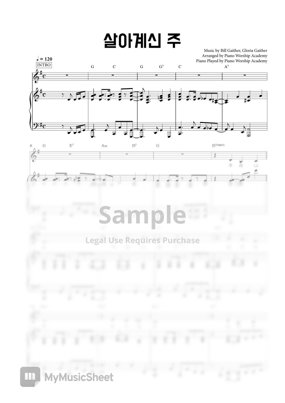 Bill Gaither, Gloria Gaither Because He lives (Piano