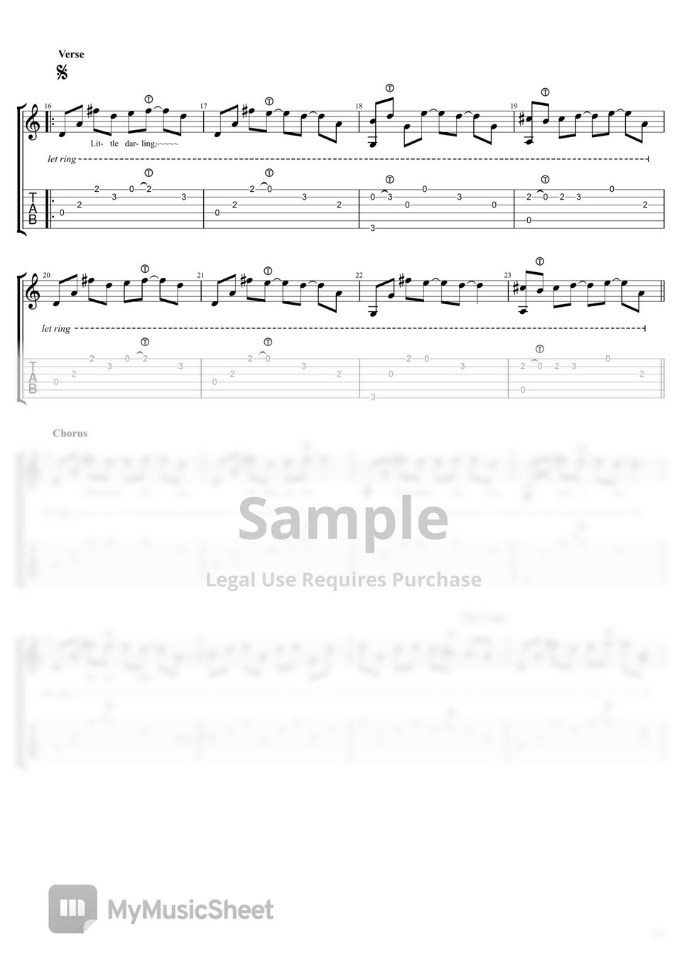 The Beatles - Here Comes The Sun (Tab for easy Finger Style) by Easy Musical Score & Tab