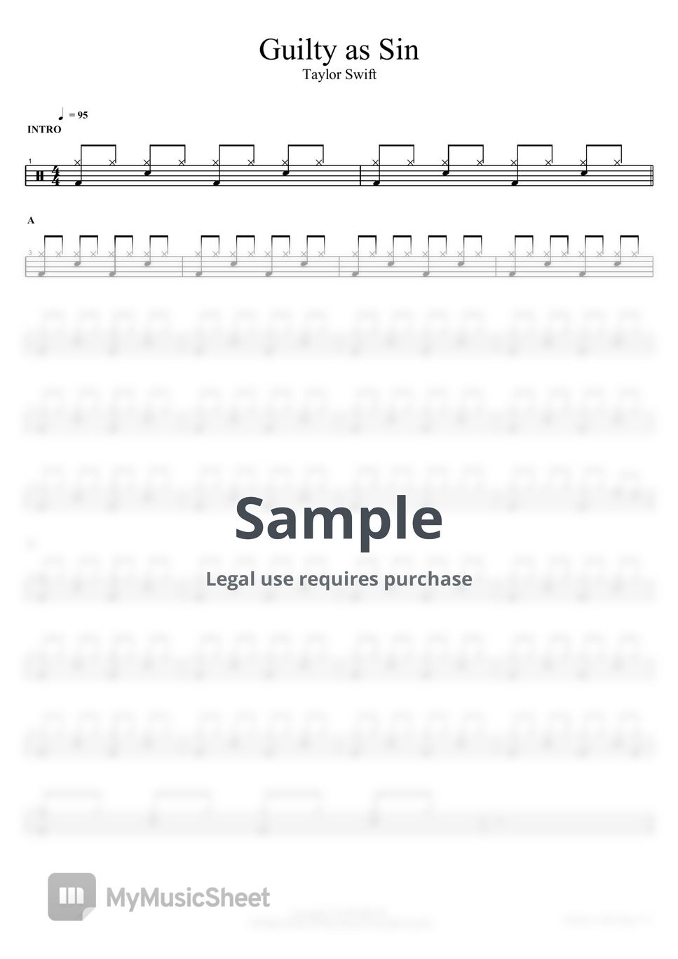 Taylor Swift - Guilty as Sin by COPYDRUM