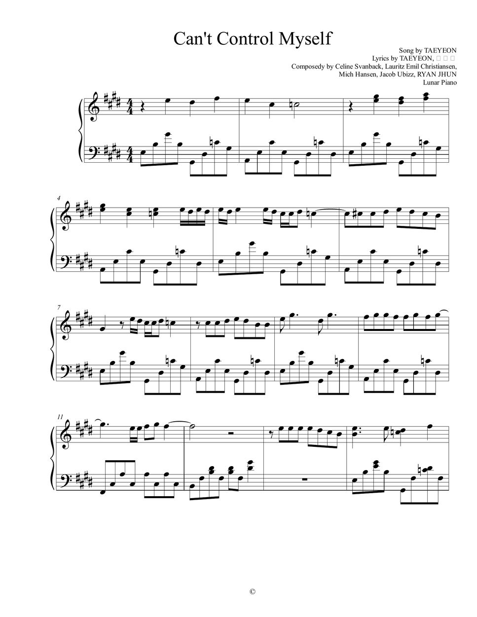 taeyeon-can-t-control-myself-sheets-by-lunar-piano