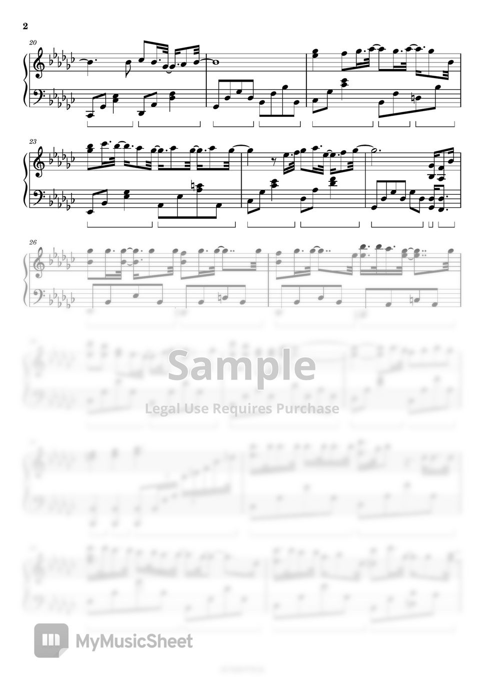 大原櫻子 キミを忘れないよ Sheets by Orlipiano