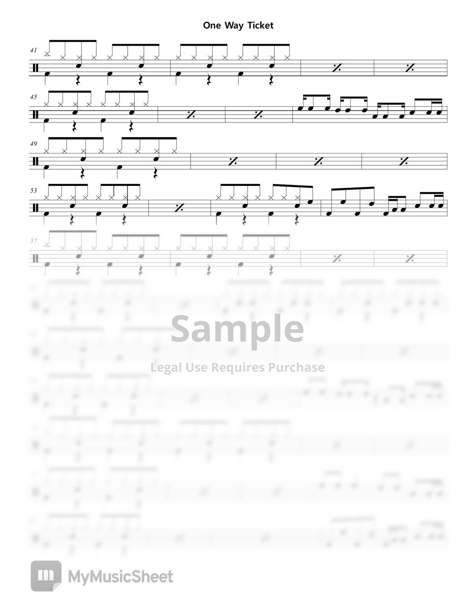 Boney M One Way Ticket Sheets by KAY STUDIO