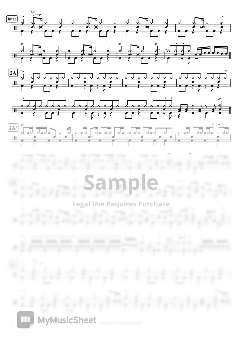 RIB (りぶ) - Name of Life (生命の名前 / inochi no namae) by Cookai's J-pop Drum sheet music!!!