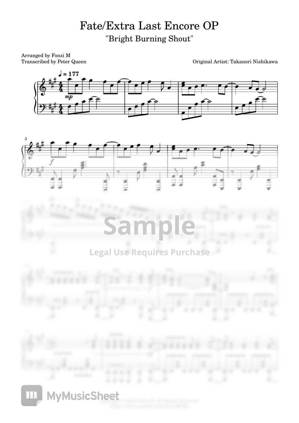 Takanori Nishikawa - Fate/Extra Last Encore OP - 