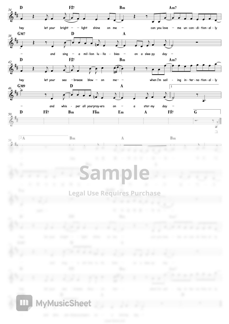 The Black Skirts Love Shine Vocal Sheets