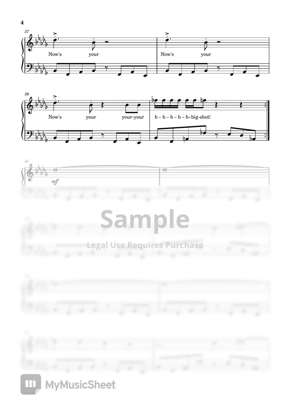 BIG SHOT - DELTARUNE Chapter 2 Sheet music for Piano (Solo)