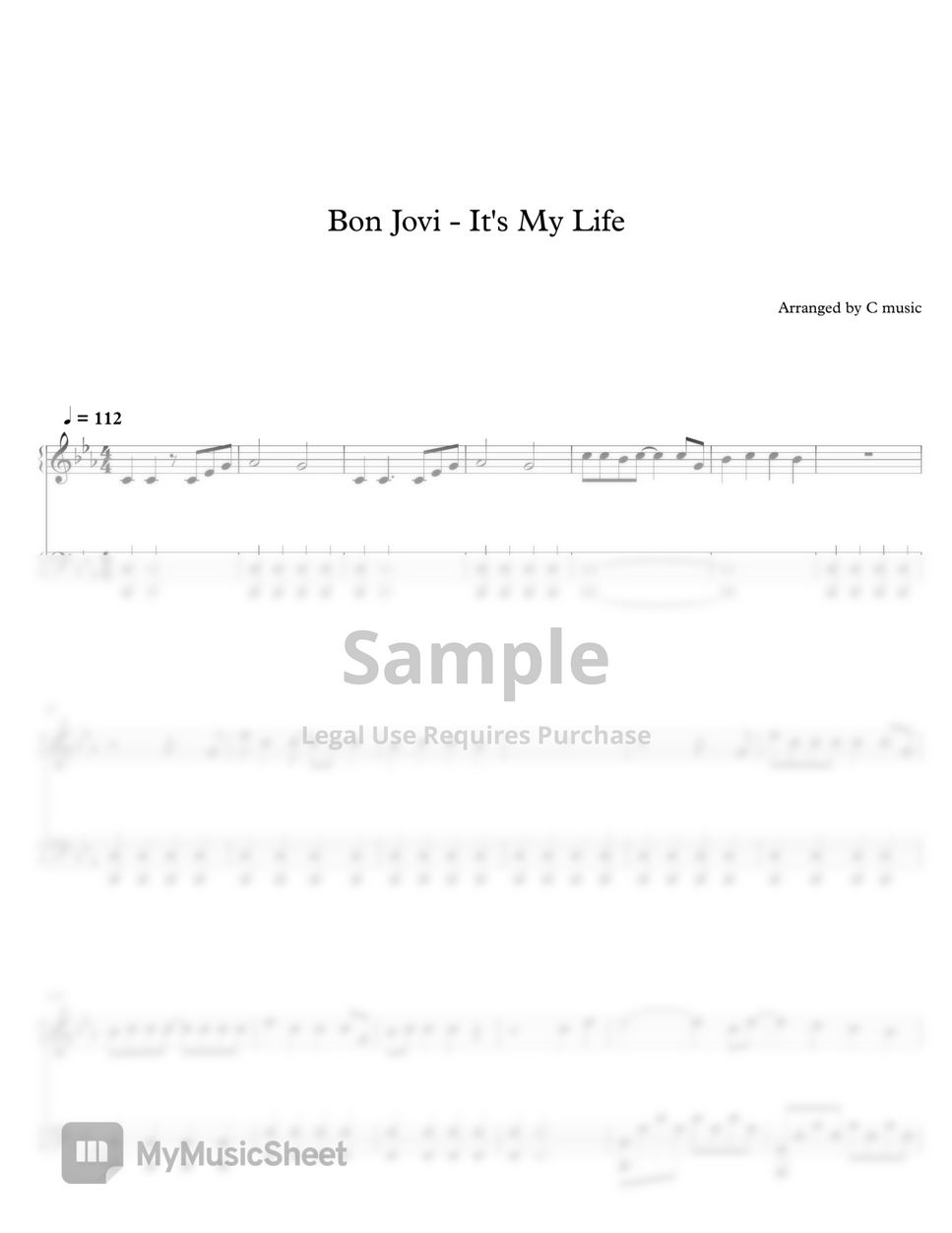 Bon Jovi - It's My Life by C Music