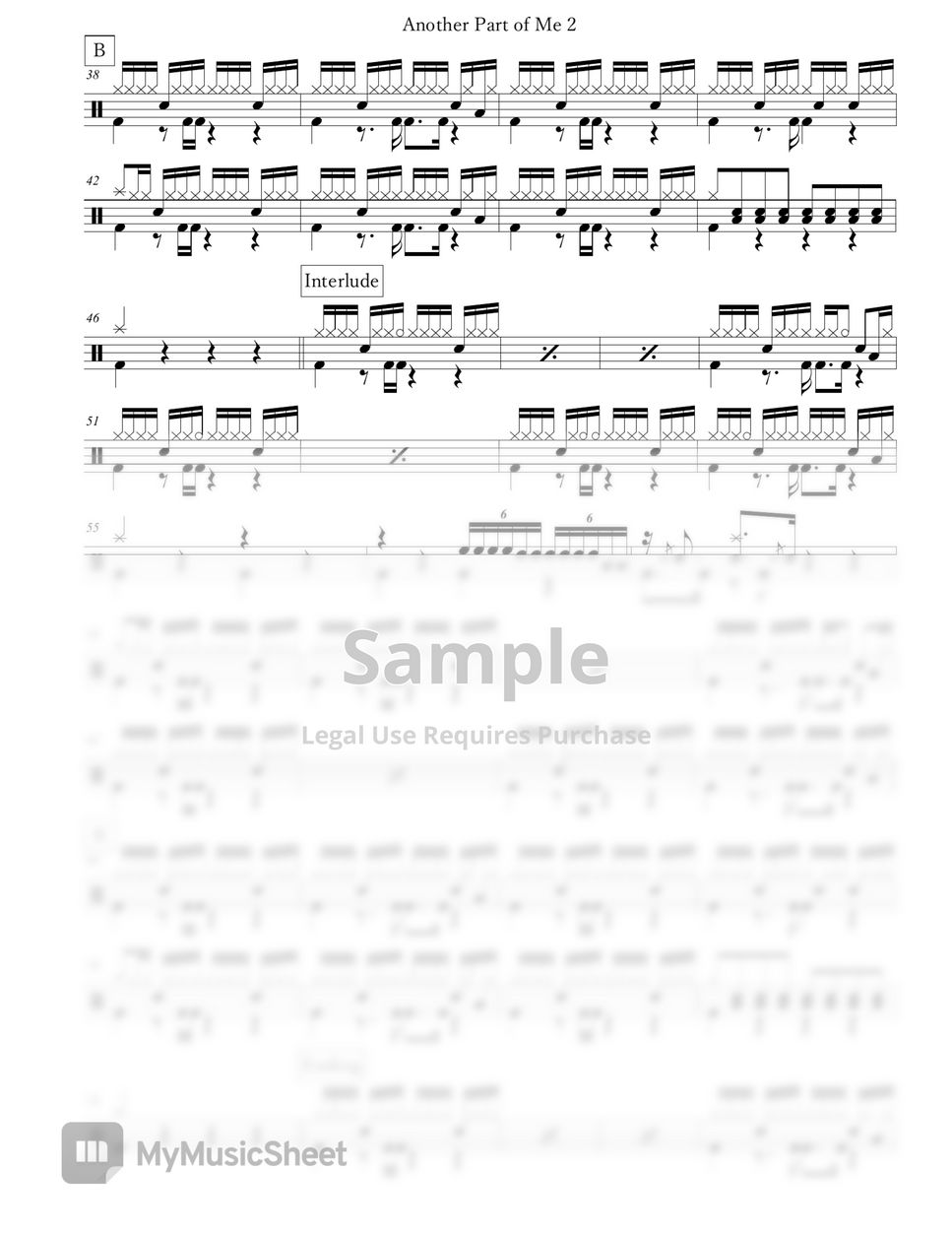 Michael Jackson - Another Part Of Me Sheets By Arkadia Drums