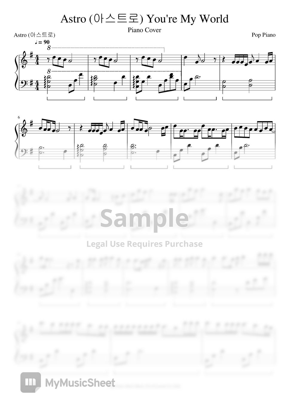 astro-you-re-my-world-sheets-by-pop-piano