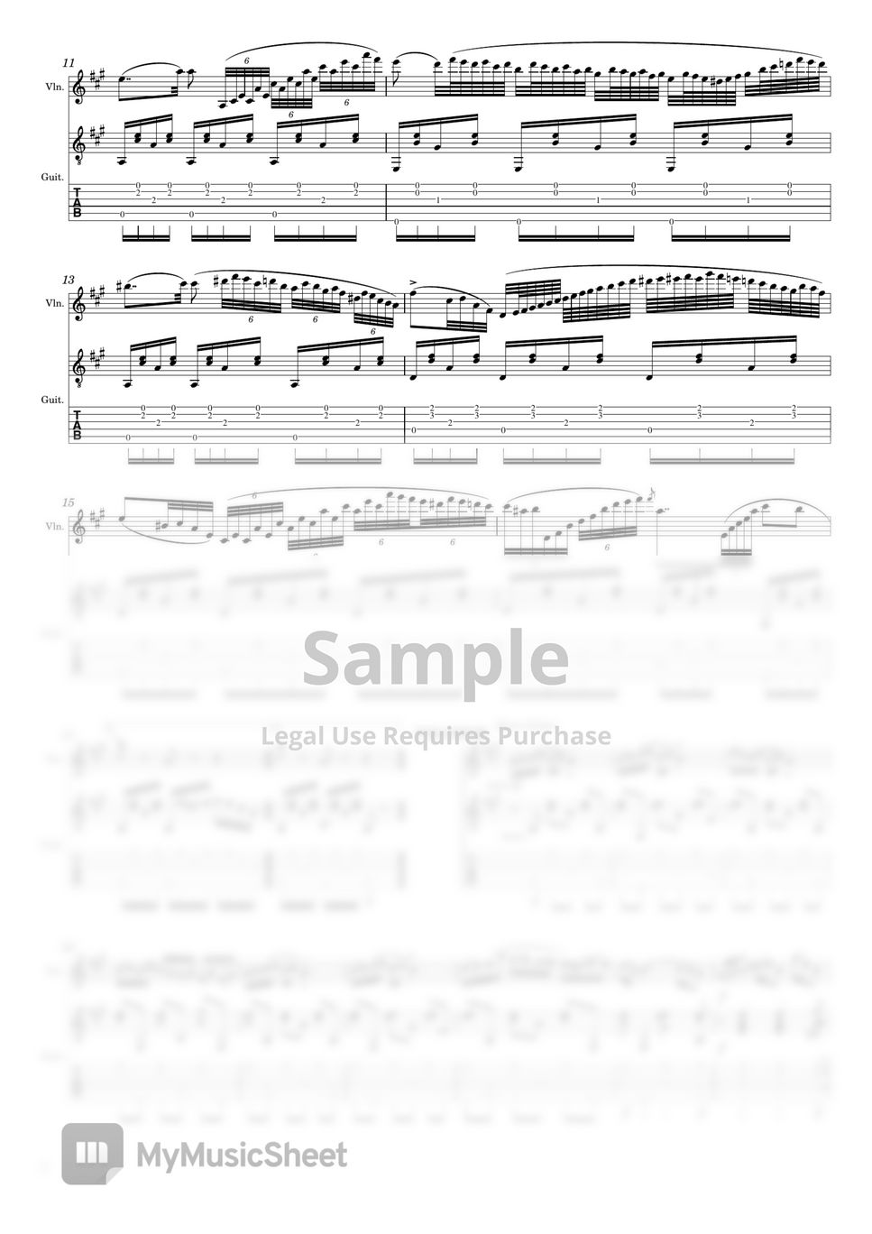 Niccolò Paganini - Paganini 6 Sonatas for Violin and Guitar Op.2 No.1 (Violin Guitar Duet) by Steven's Strings Studio