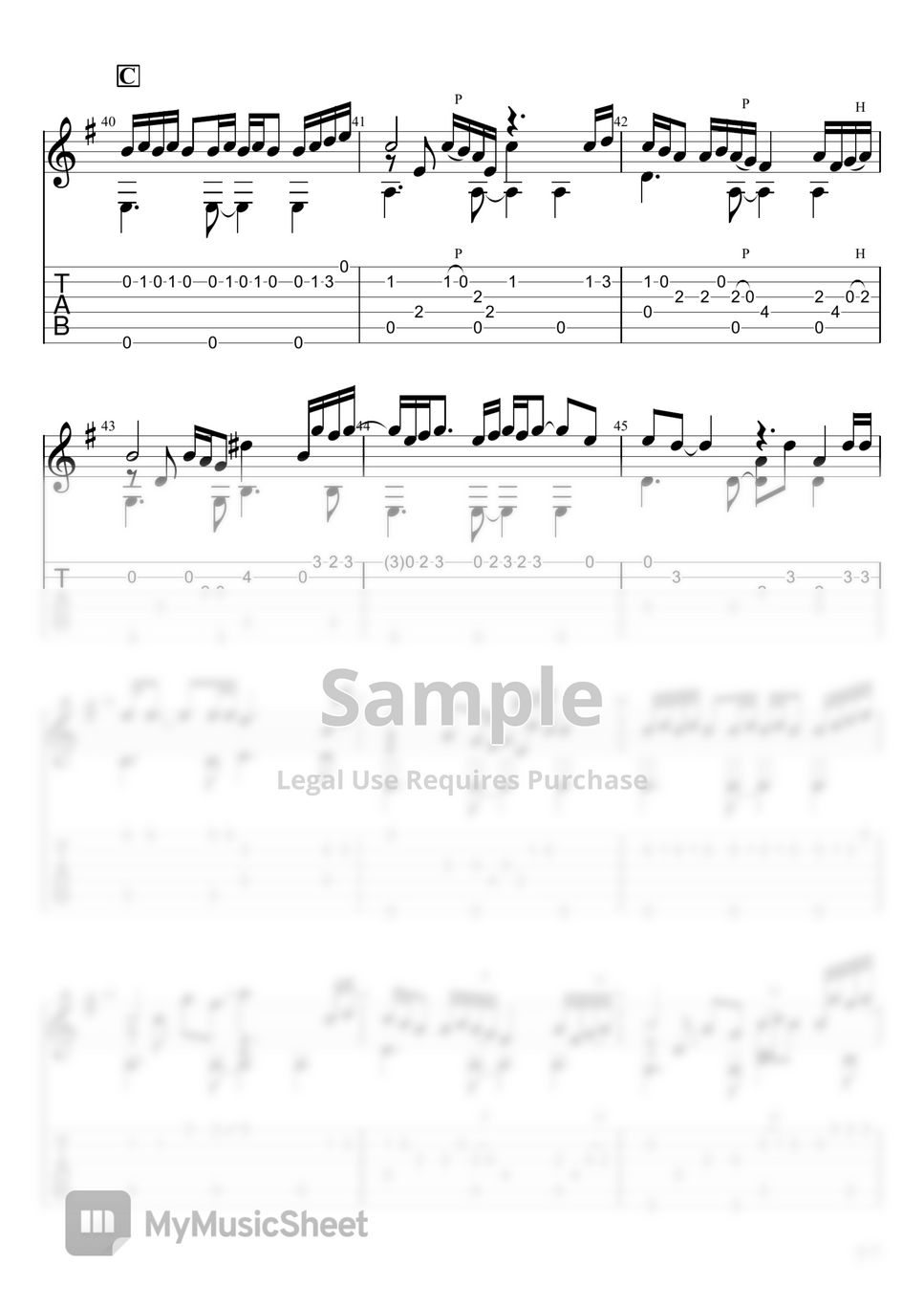 Momoe Yamaguchi - Cosmos (Fingerstyle) アコースティックギタータブ