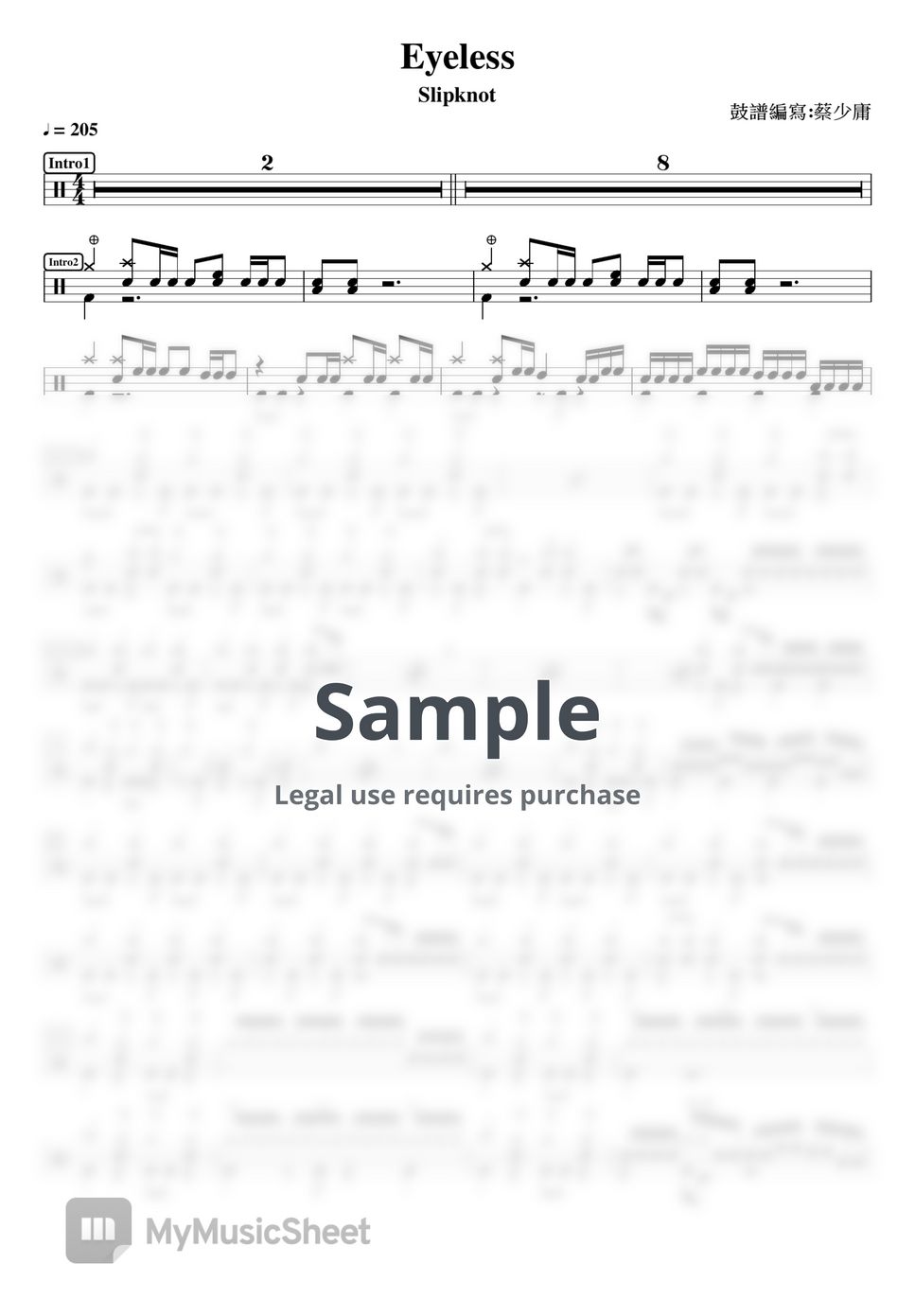 Slipknot - Eyeless Sheets by DrummerFrank