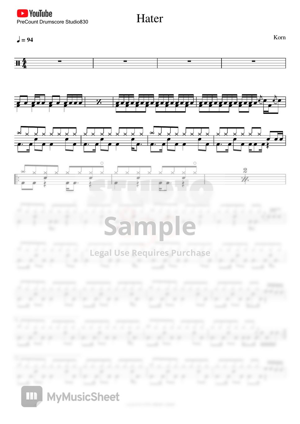 Korn - Hater Sheets by Studio830