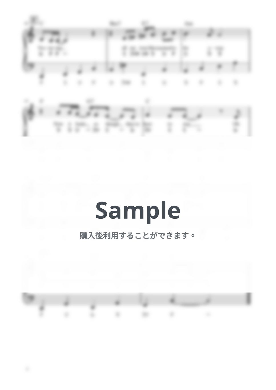 The Beatles - Yesterday (ピアノソロ/初級アレンジ/ハ長調/ドレミつき