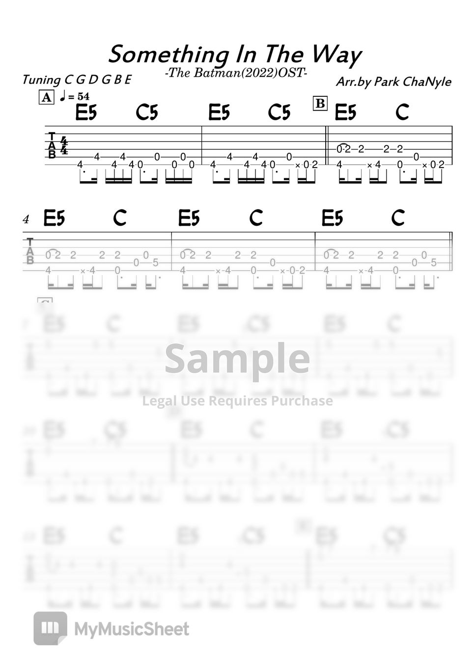 The batman 2022 something in the way fingerstyle guitar nirvana