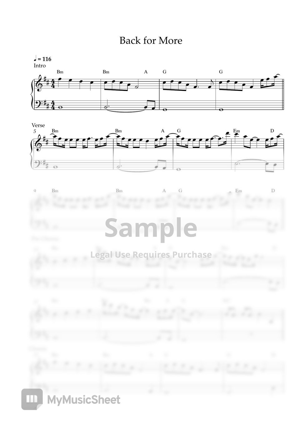 Txt Anitta Back For More Easy Piano Sheet Sheets By Pianella Piano