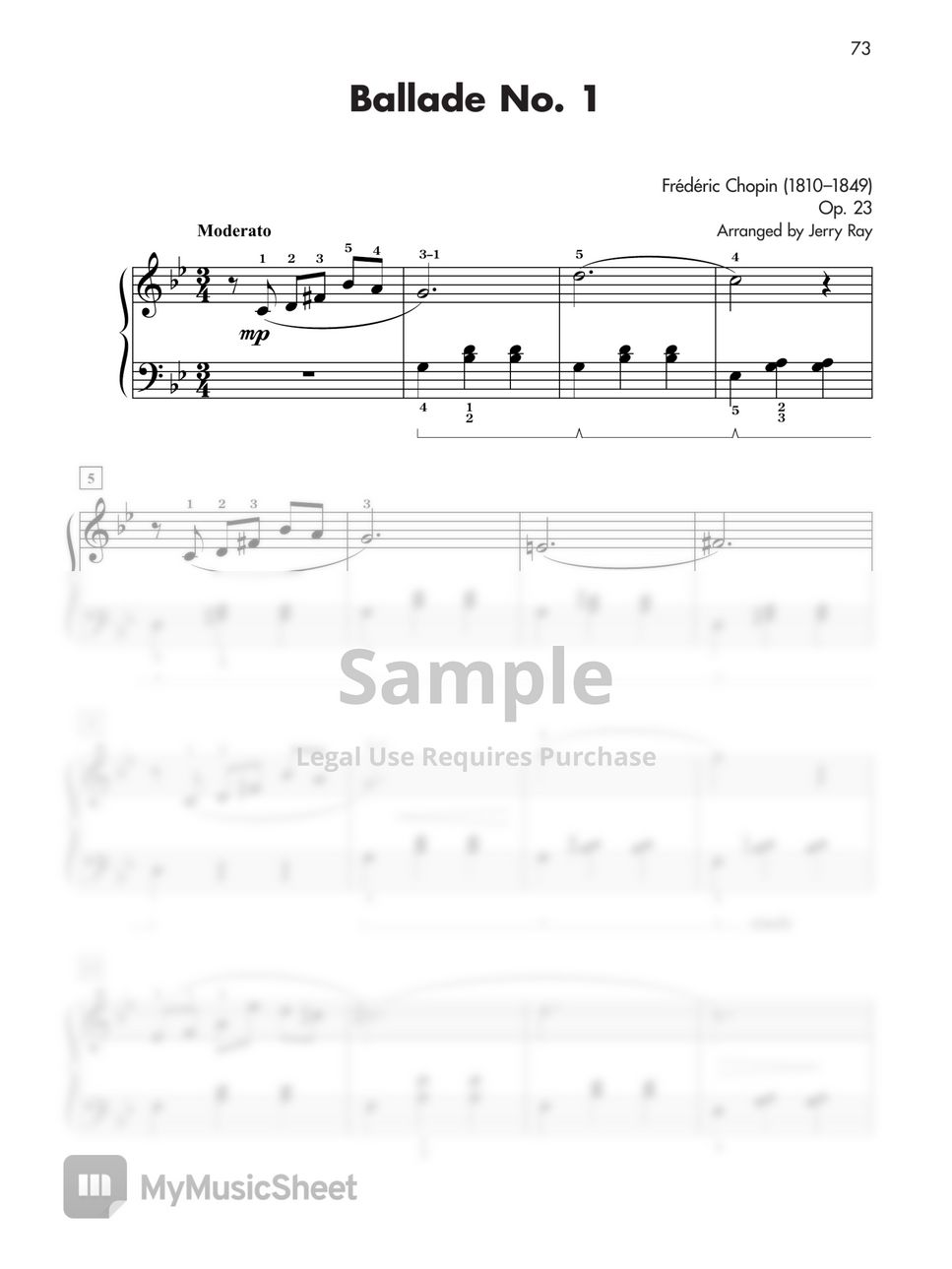 Artist - Ballade No.1 Chopin Easy.pdf by Artist