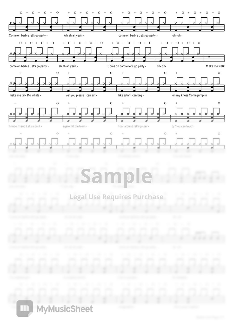 aqua-barbie-girl-sheets-by-copydrum