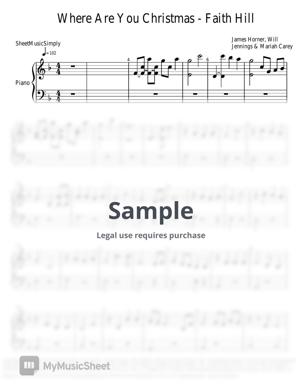 Where Are You Christmas Piano Solo