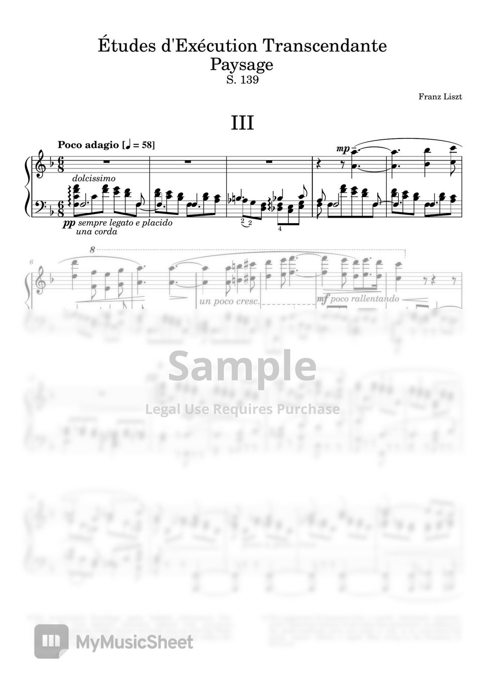 liszt - Liszt - Transcendental Études No.3 by Fortepian