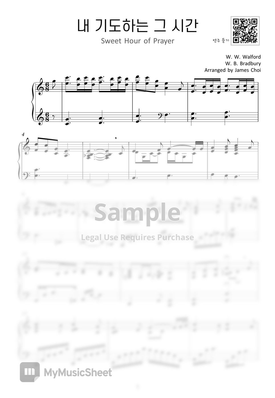 Bradbury - Sweet Hour of Prayer (Hymn arrangement) by JC