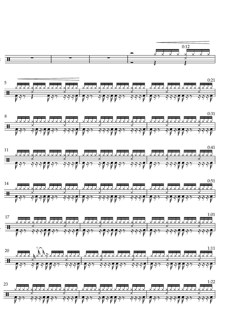 Christopher Cross Sailing (DRUM Score) Sheet by WooJin Jung